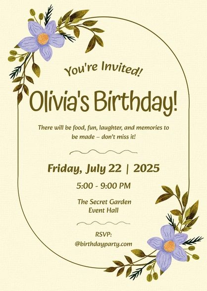 Birthday Party Invitation