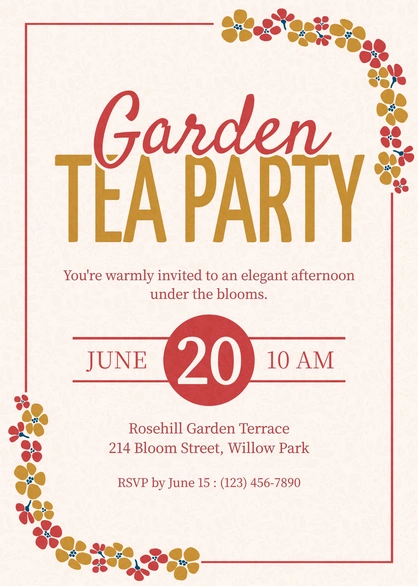 Garden Party Invitation