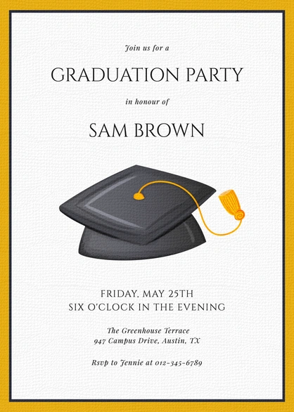 Graduation Party Invitation