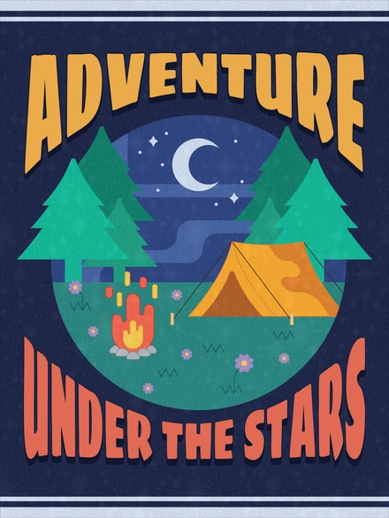 Camping under the stars