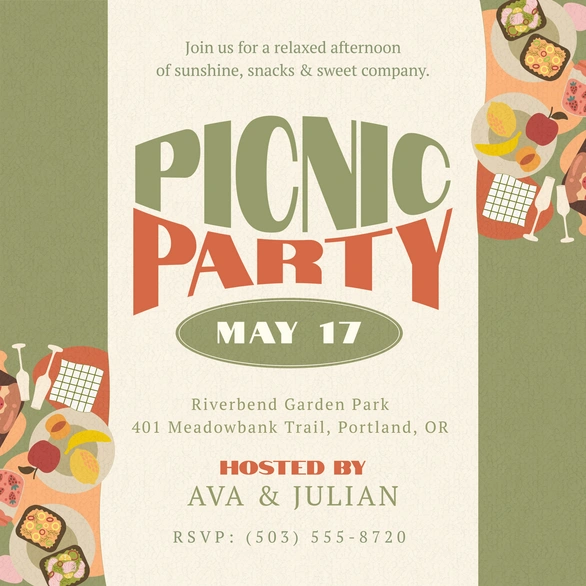 Picnic Party Announcement