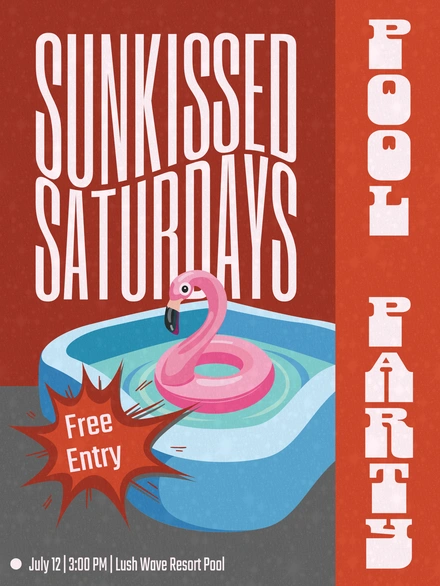 Pool Party Announcement