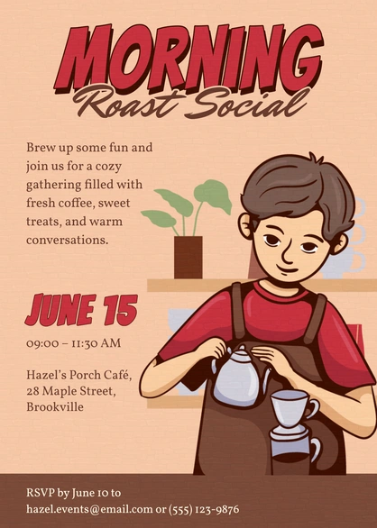 Invitation to Morning Roast Social
