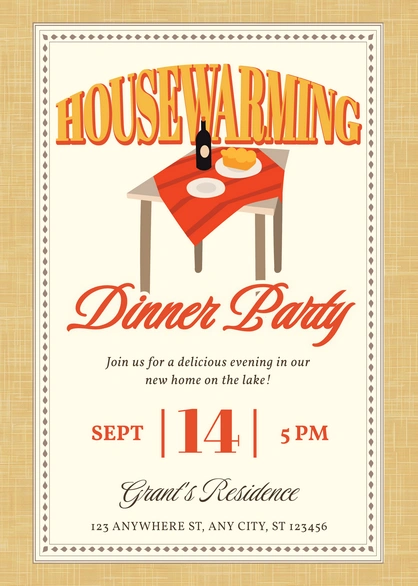 Housewarming Dinner Party
