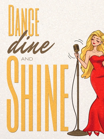 An animated woman singing
