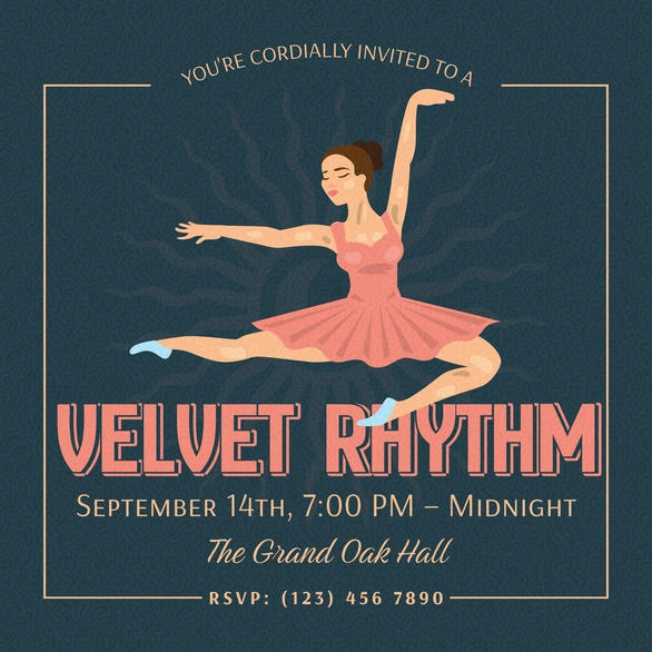 Dance Event Invitation