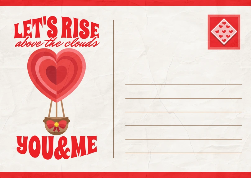 You & Me Postcard