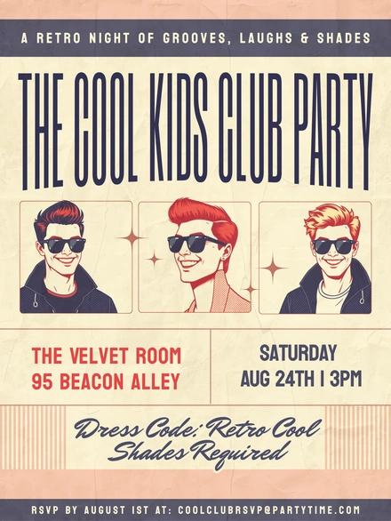 Club Party Announcement