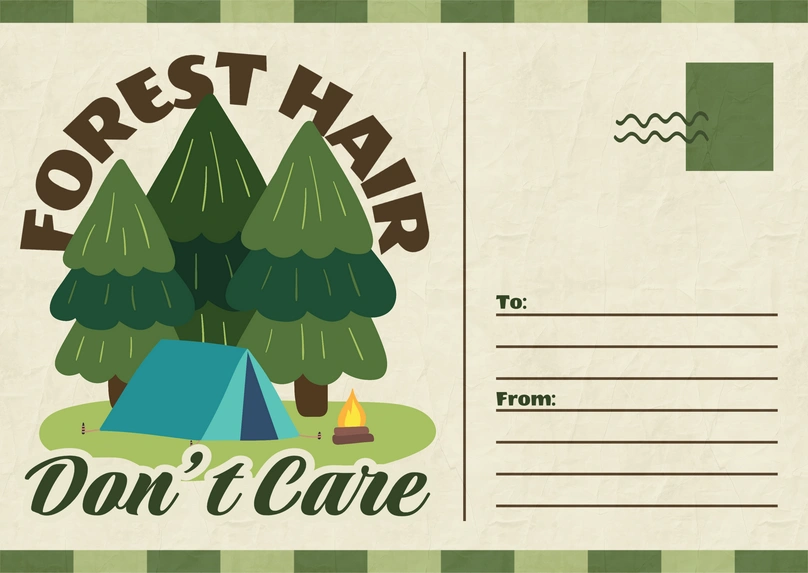 Camping Postcard