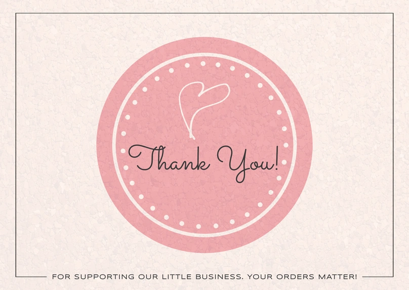 Appreciation Note