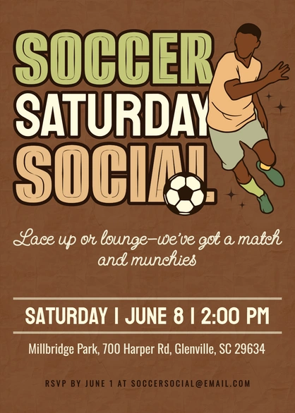 Soccer Event Invitation