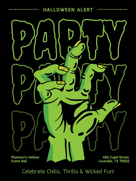 Halloween Party Announcement