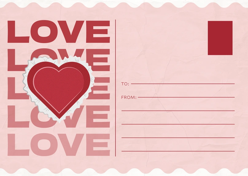 Love-themed Postcard