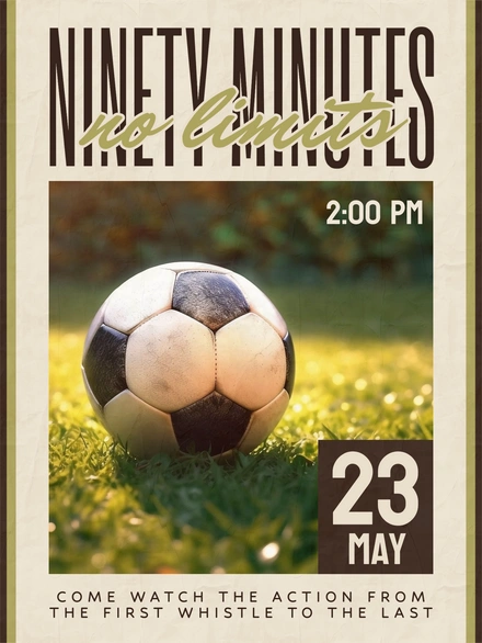Soccer Match Announcement