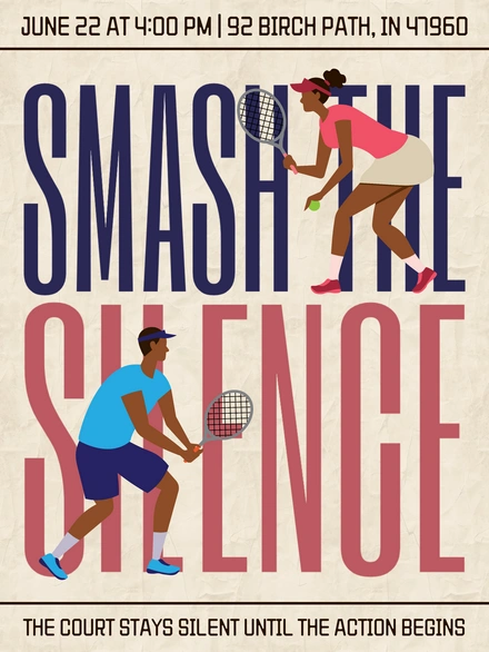 Tennis event promotion