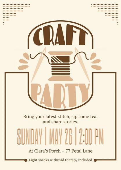 Craft Party Event