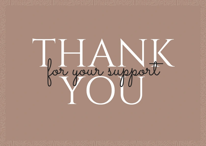 Expression of Gratitude