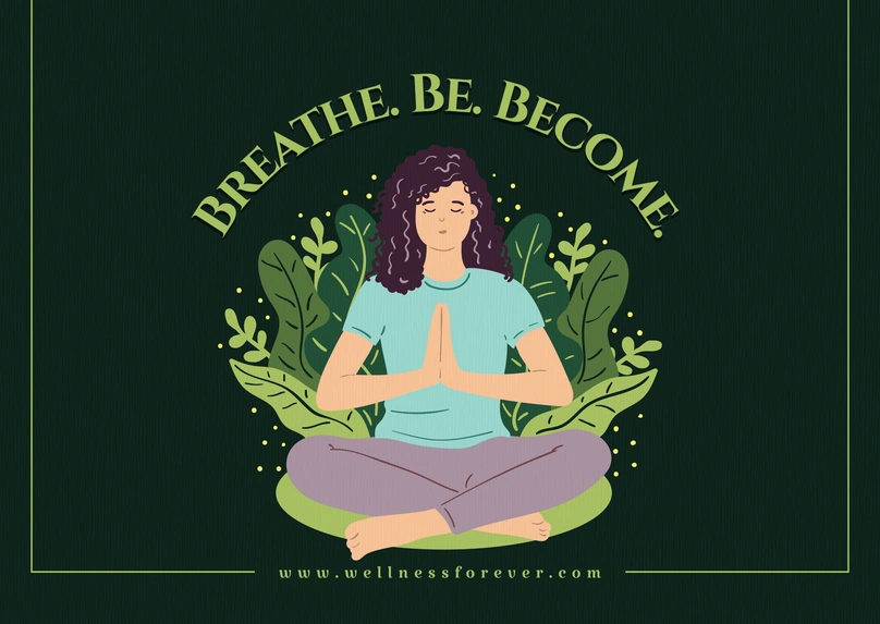 Woman meditating