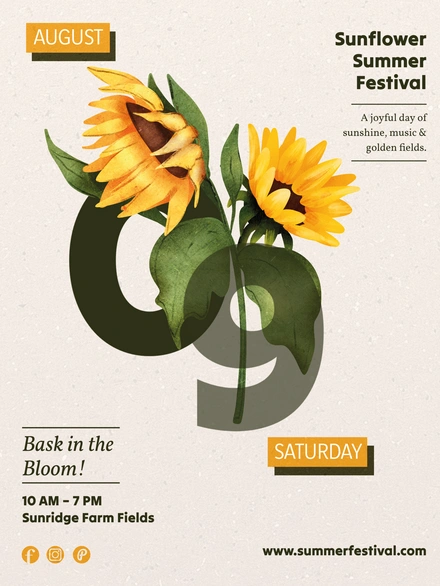Sunflower Summer Festival Announcement