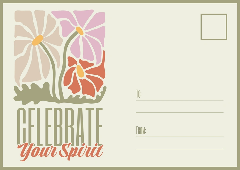 Celebratory Postcard