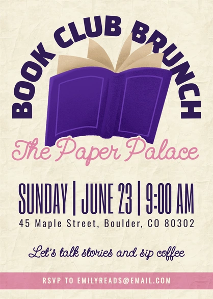 Book Club Event