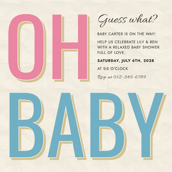 Baby Shower Invitation