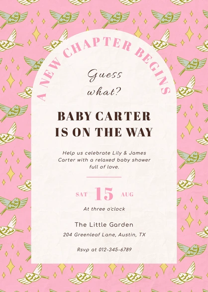 Baby Shower Announcement