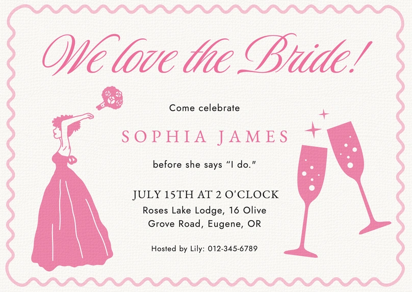 Bridal Party Invitation