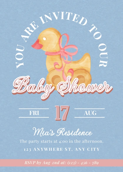 Invitation for a Baby Shower