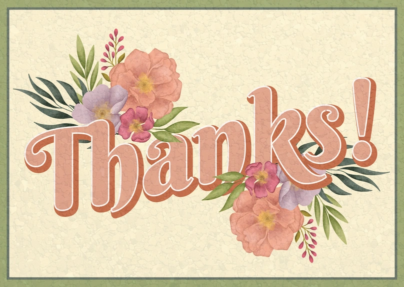 Thank You Greeting Card