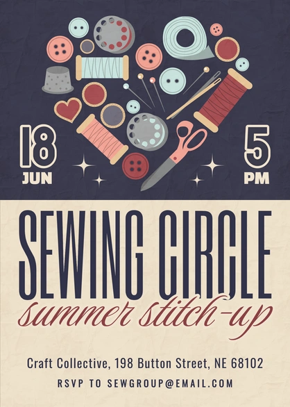 Sewing Event Invitation