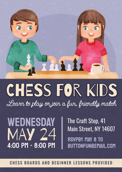 Chess Learning Event for Kids