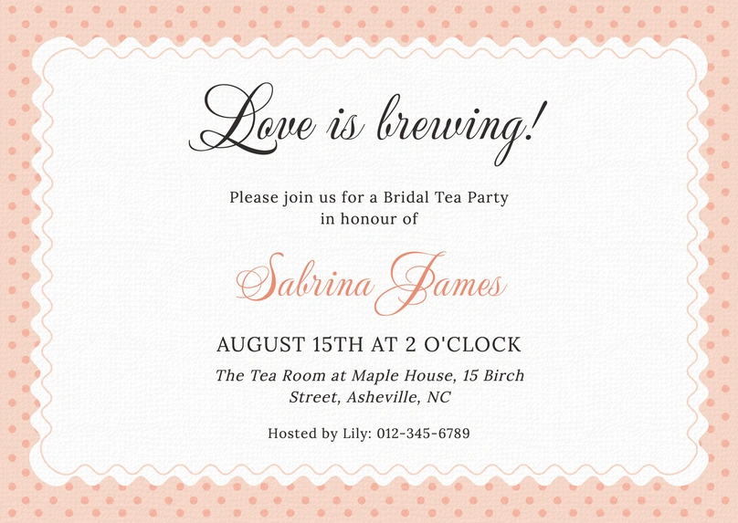 Bridal Tea Party