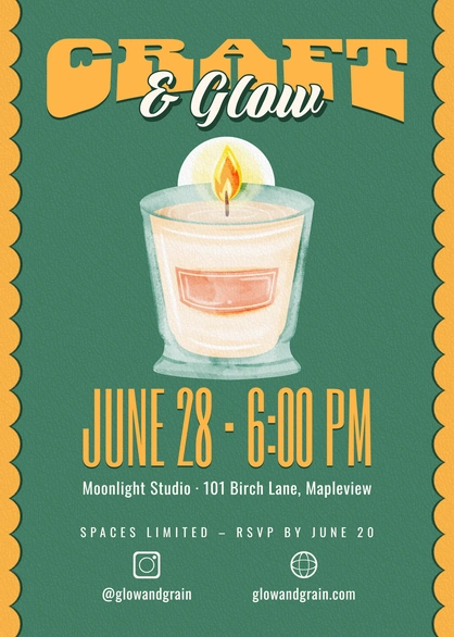 Craft & Glow Event