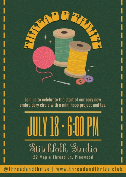 Embroidery Circle Event