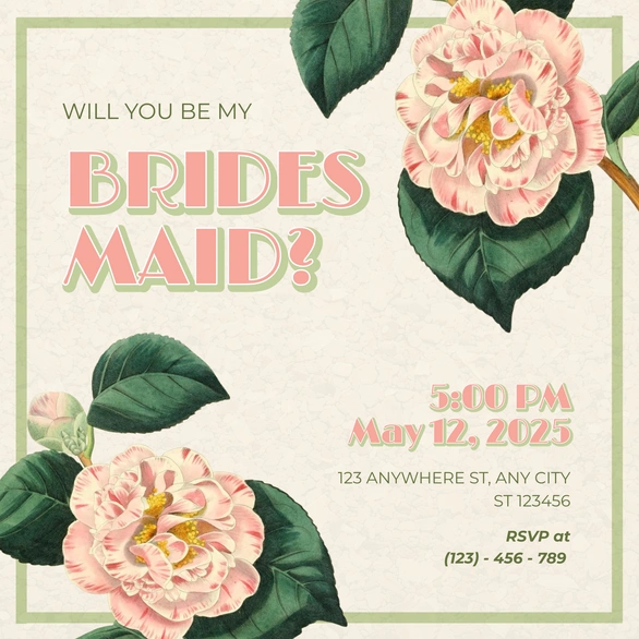 Bridesmaid Proposal Invitation