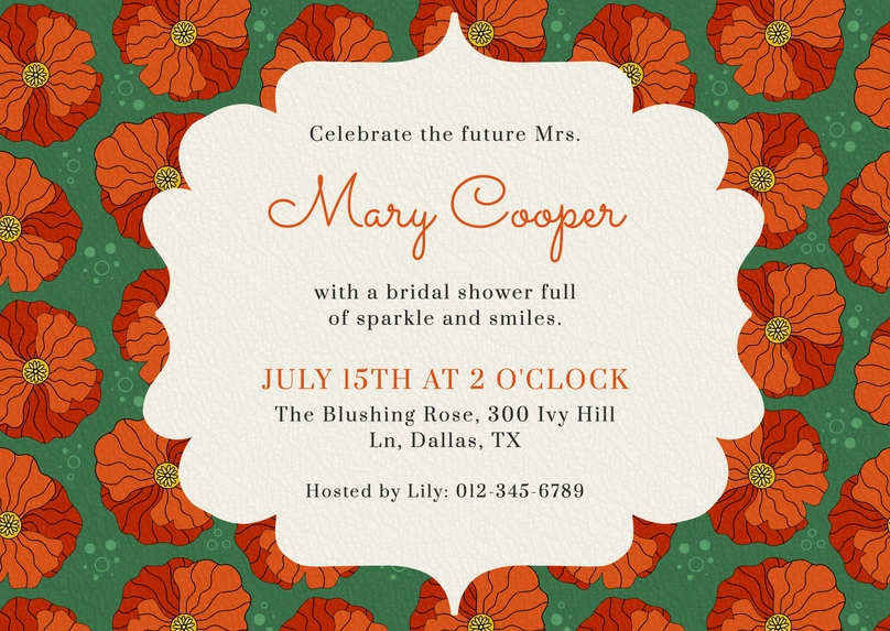 Bridal Shower Invitation