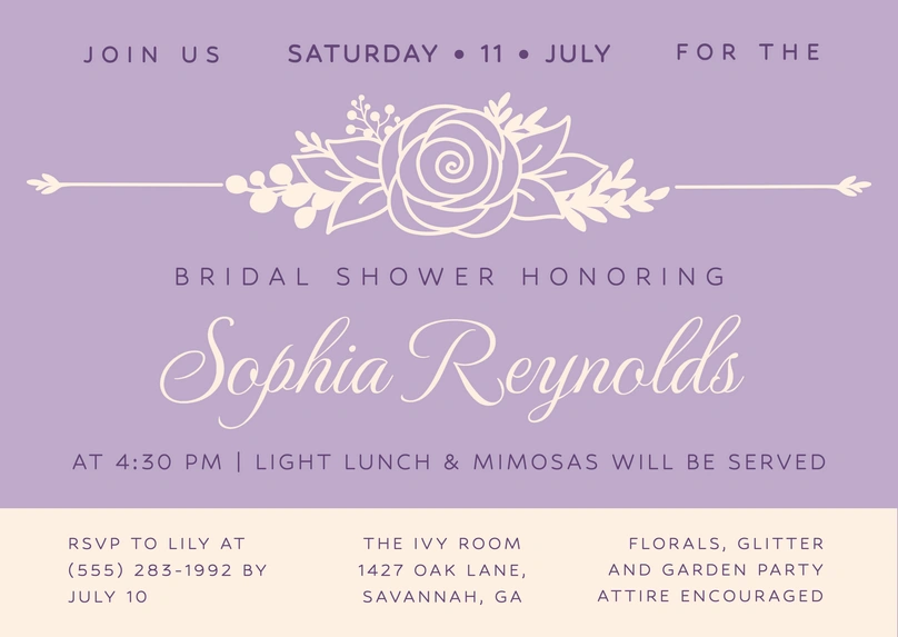 Invitation for Bridal Shower