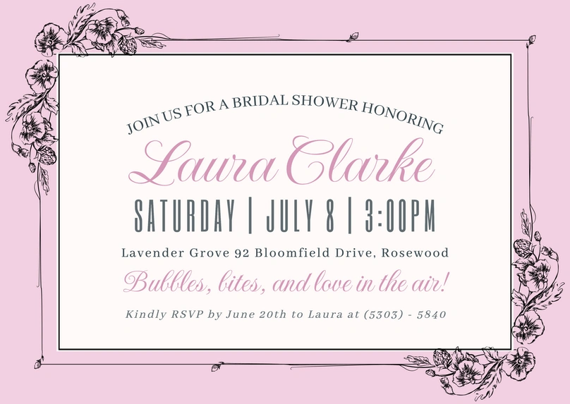 Bridal Shower Invitation