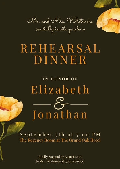 Rehearsal Dinner