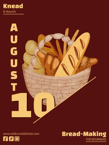 Bread-making workshop announcement