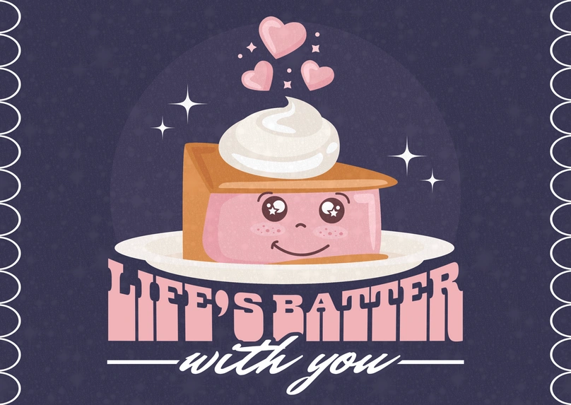 Cake with Text