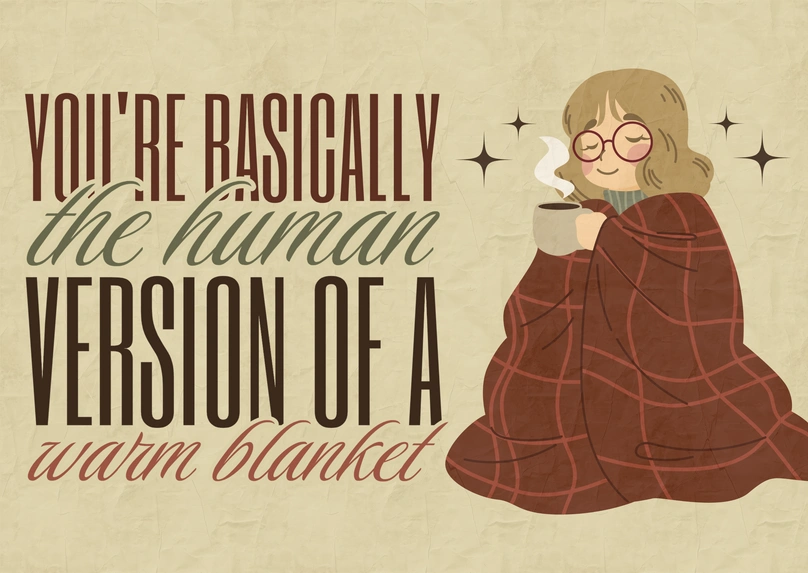 Comfort and warmth illustration