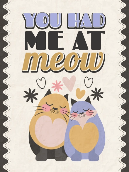 Cats expressing love