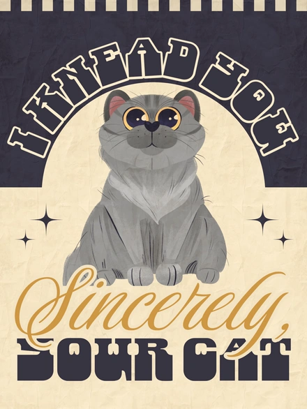 Cat-themed Poster