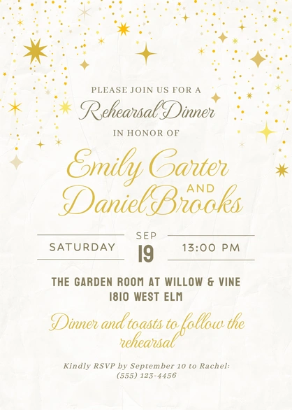 Rehearsal Dinner