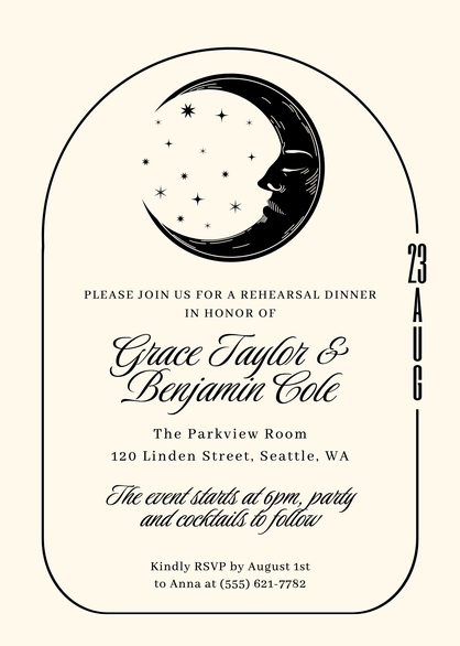 Rehearsal Dinner for Grace Taylor & Benjamin Cole