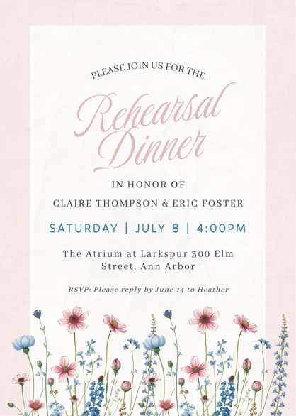 Rehearsal Dinner
