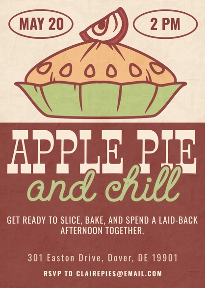 Pie Baking Event