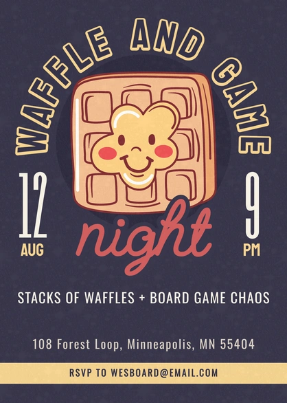 Waffle and Board Game Night